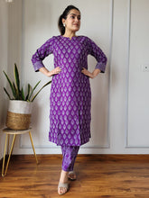 New Exclusive Hand  block printed Stitched Cotton  Kurtis with Pant